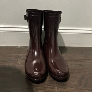 Short Gloss Cherry Hunter‎ Boots